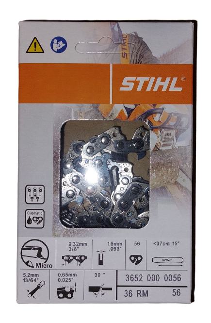 STIHL Kette 3/8" Rapid Micro (RM), 1,6 mm, 37cm, 56 TG