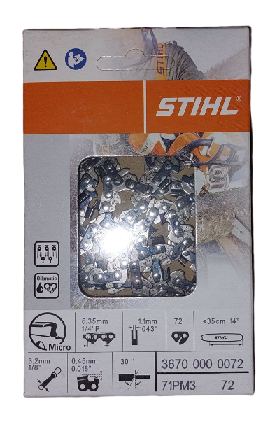 STIHL Kette 1/4" P Picco Micro 3 (PM3), 1,1 mm, 72 TG